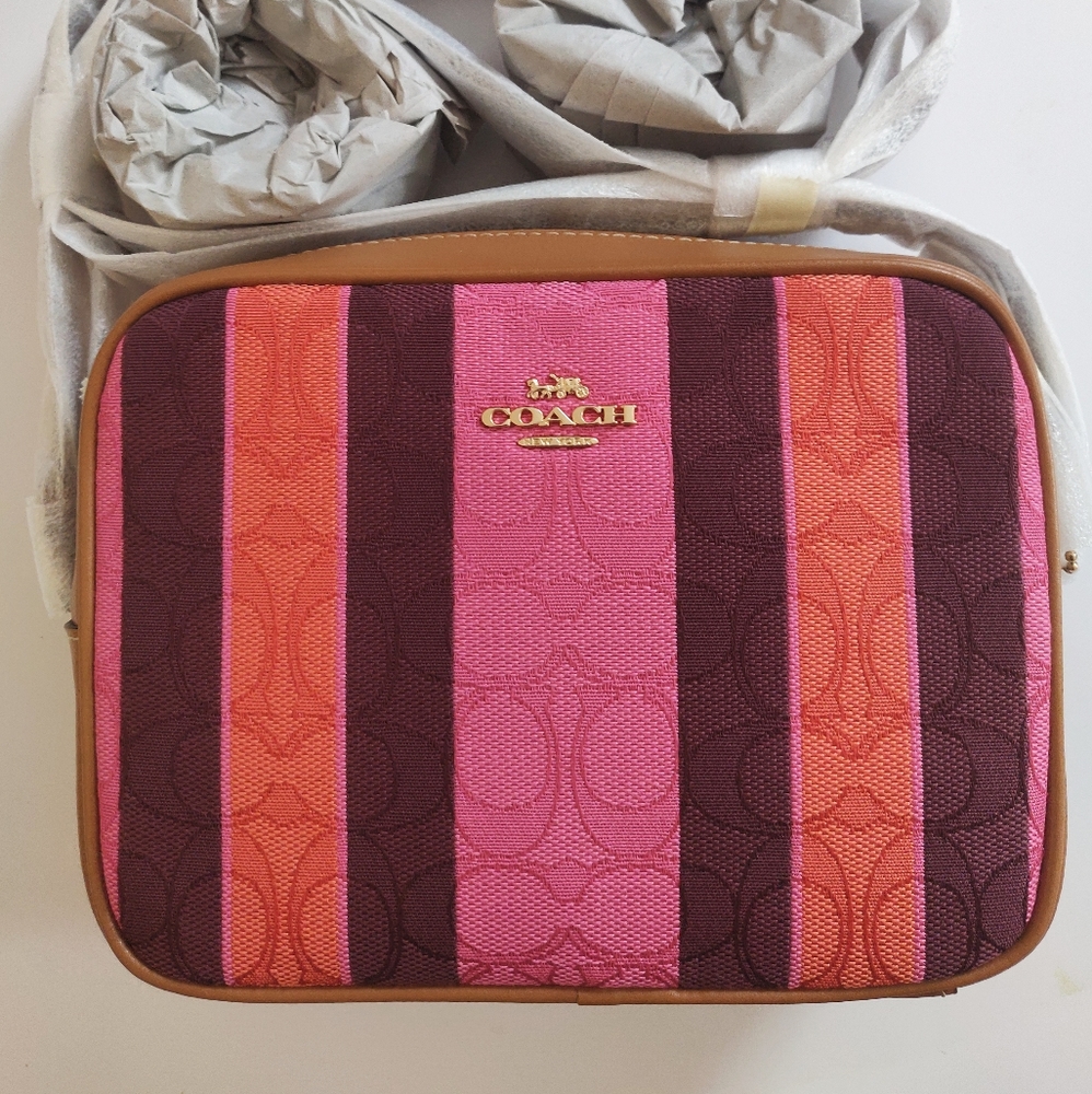 Coach Mini Camera Jacquard Signature